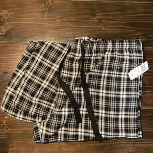 Geoffrey Beene PJ pants black & white plaid